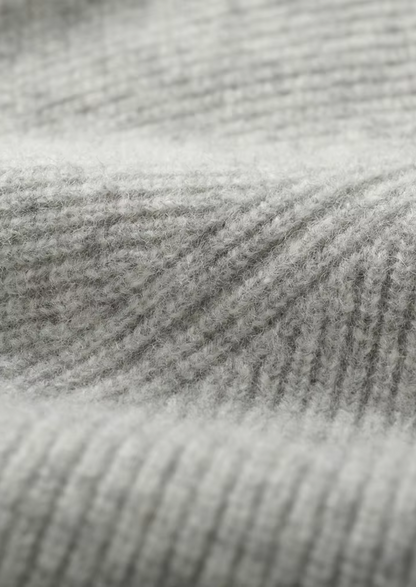 Pure Extra-Fine Merino Wool Ribbed Zip Hoodie | Castielli