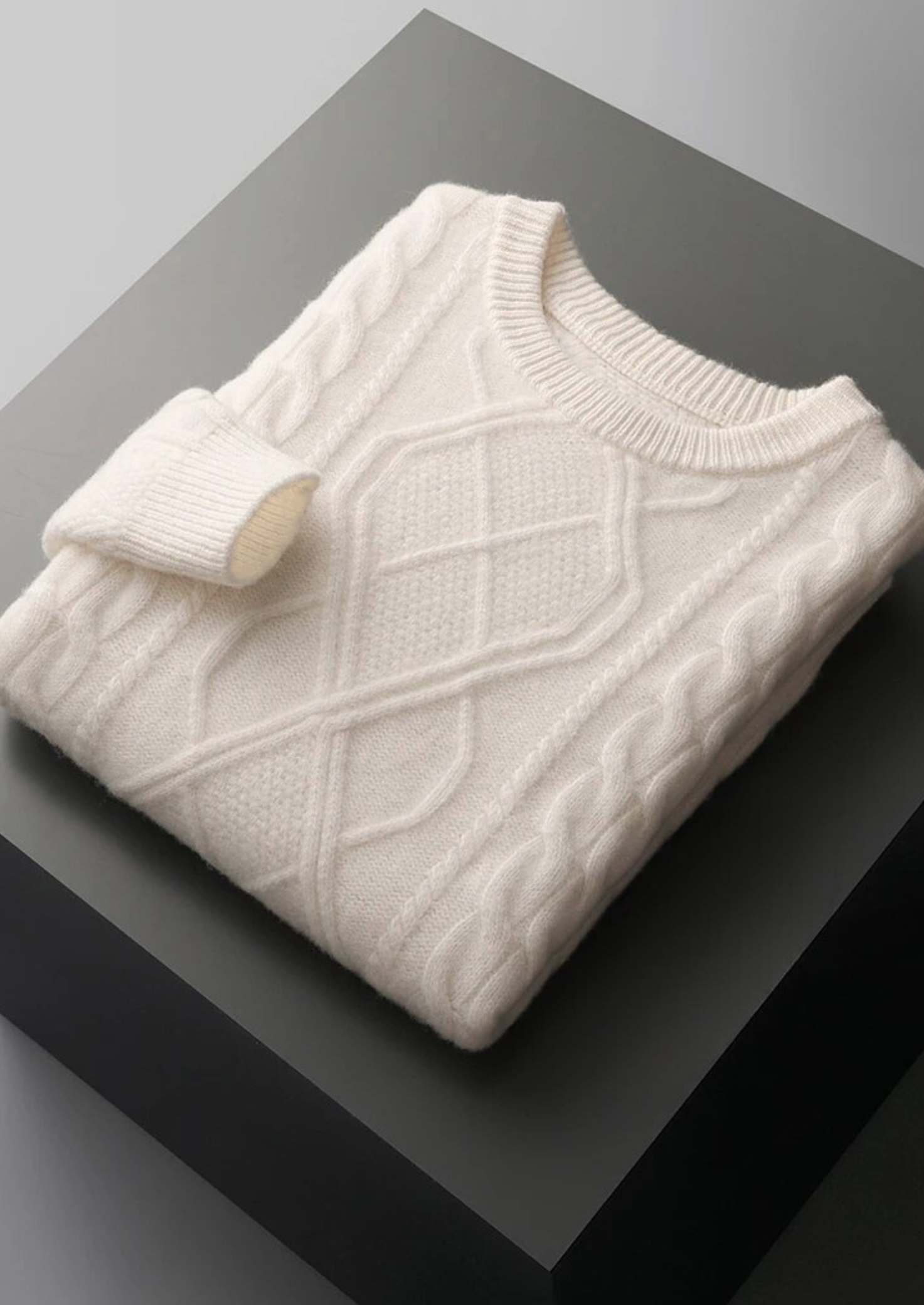 Pure Extra-Fine Merino Wool Wintertime Crewneck | Castielli