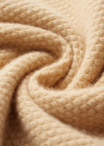 Premium Cashmere Mustard Two-Tone Polo | Castielli