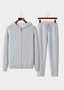 Premium Cashmere Light Gray Milano Leisure Set