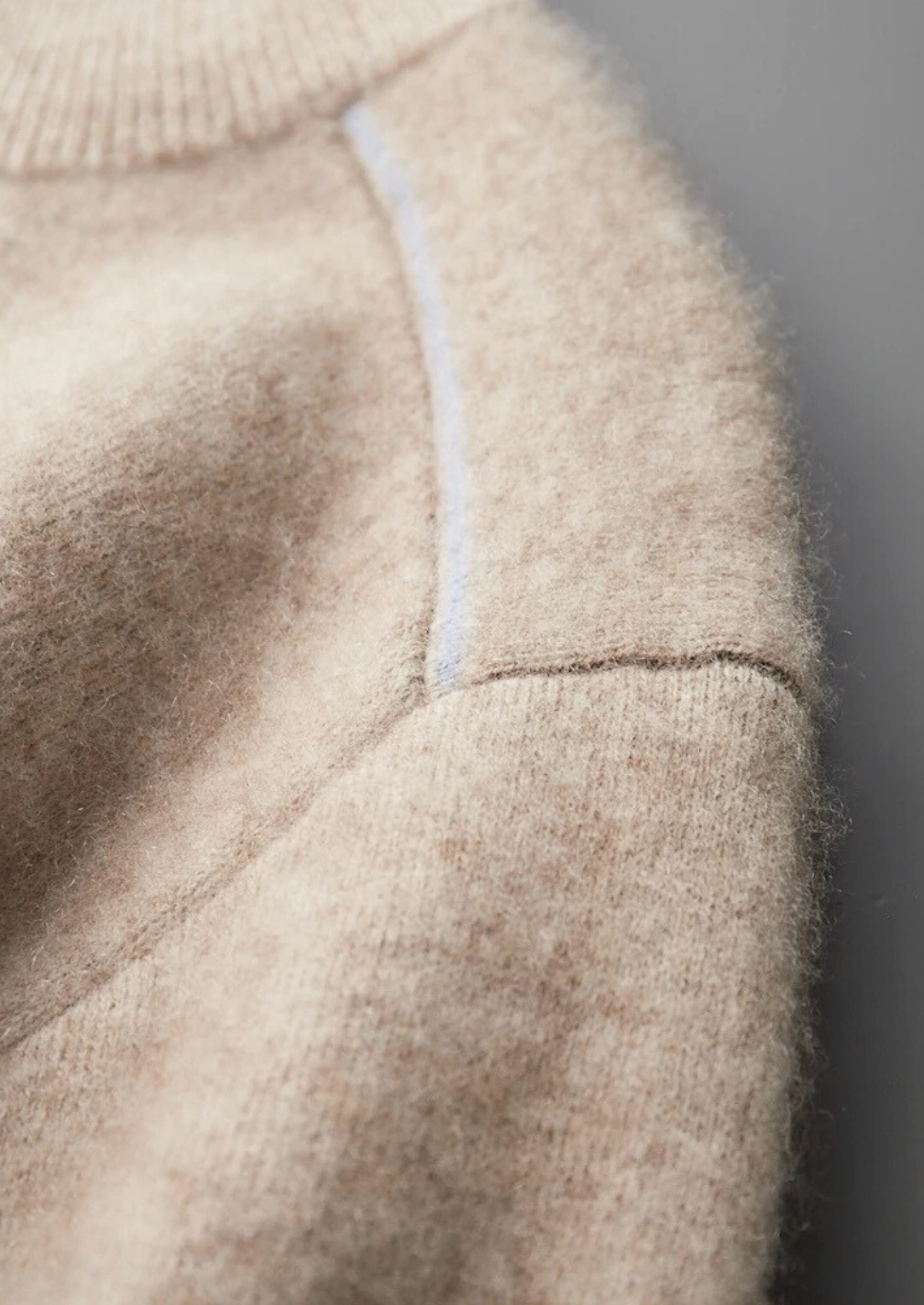 Premium Cashmere Two Tone Zip Cardigan | Castielli