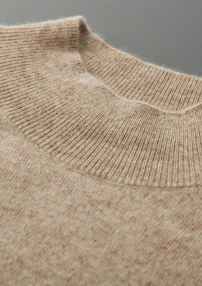Pure Extra-Fine Merino Wool Raglan Mockneck | Castielli