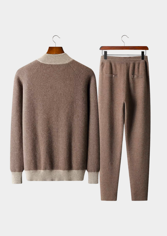 Premium Cashmere Sand Torino Leisure Set | Castielli