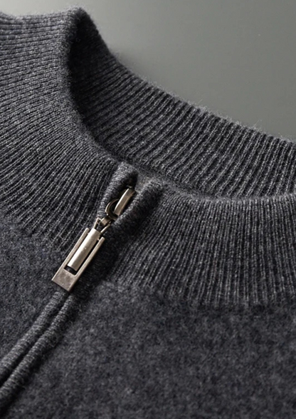 Pure Extra-Fine Merino Wool Striped Cardigan | Castielli