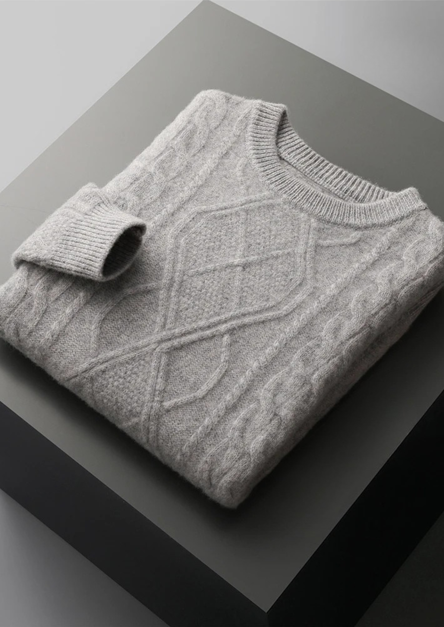 Pure Extra-Fine Merino Wool Wintertime Crewneck | Castielli