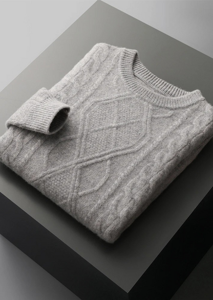 Pure Extra-Fine Merino Wool Wintertime Crewneck | Castielli