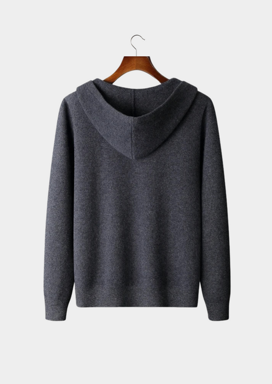Premium Cashmere Zipper Hoodie | Castielli