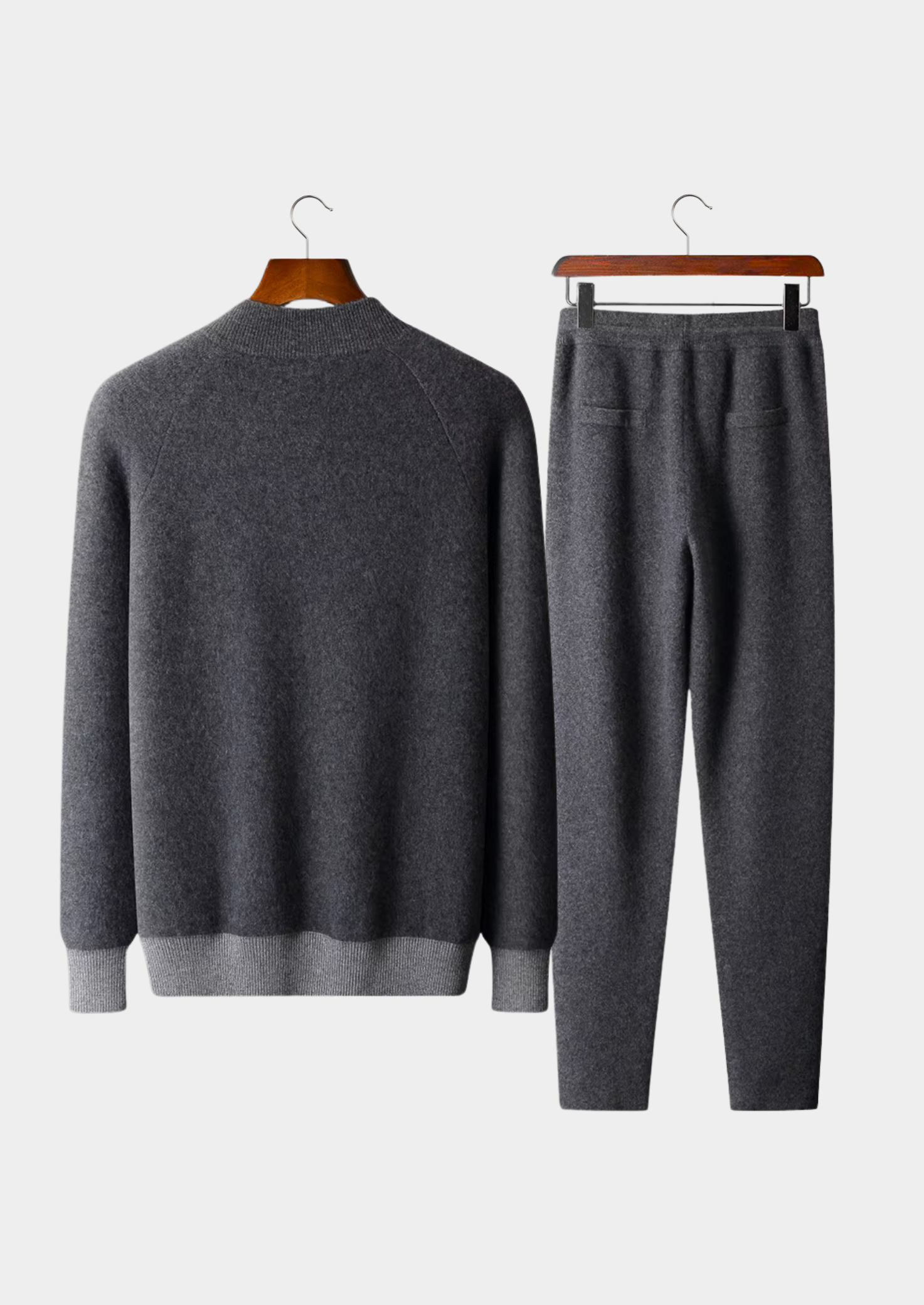 Premium Cashmere Dark Gray Torino Leisure Set | Castielli