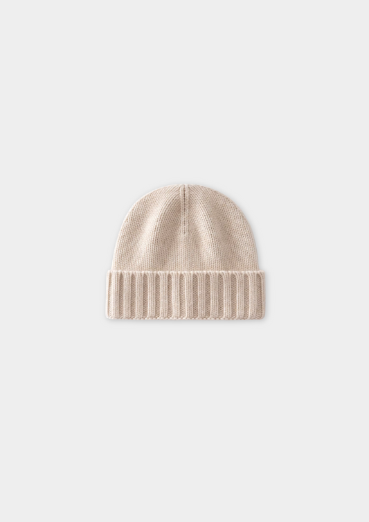 Sand Cashmere Wintertime Beanie | Castielli