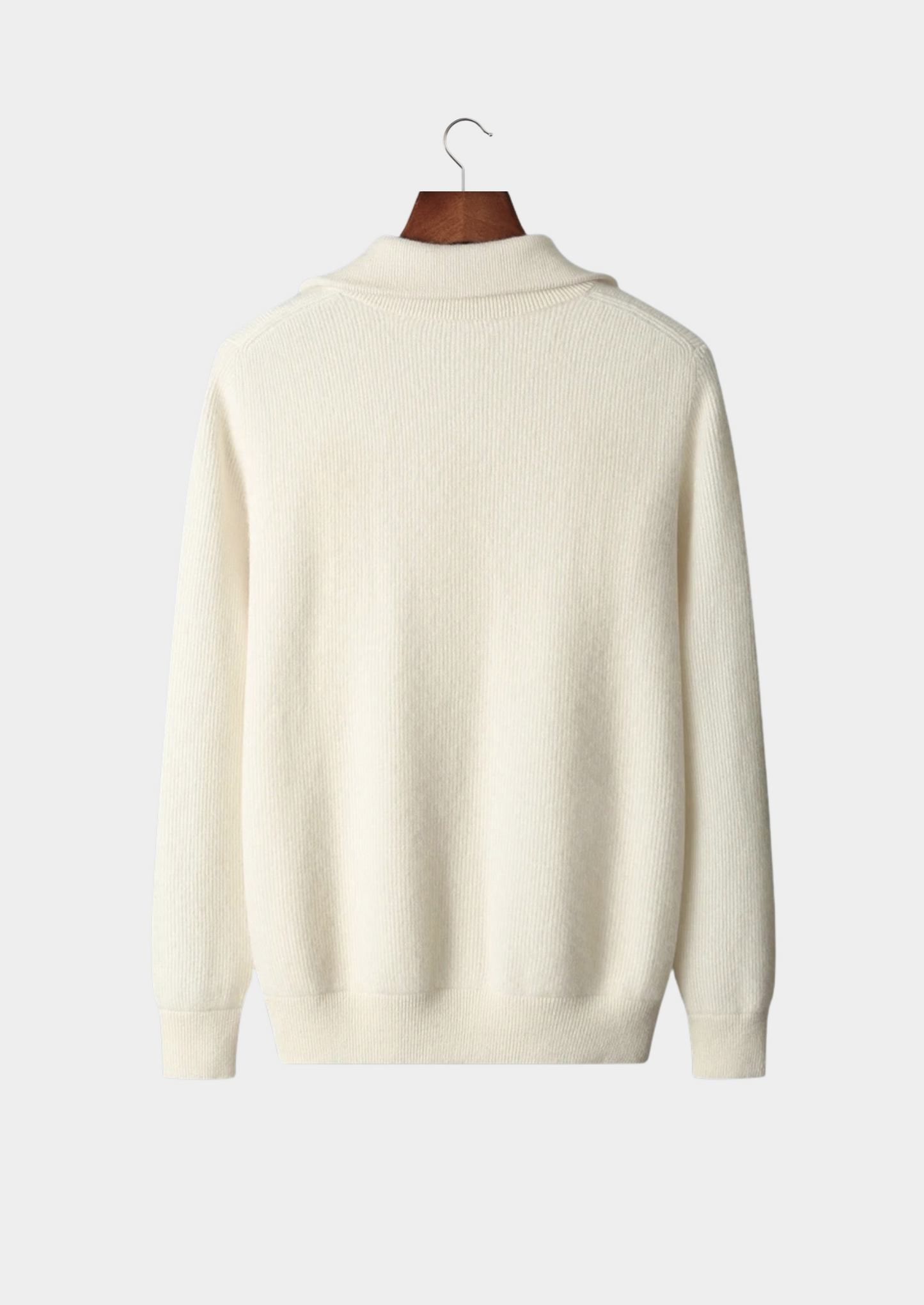 Pure Extra-Fine Merino Wool Ribbed Zipper Cardigan | Castielli
