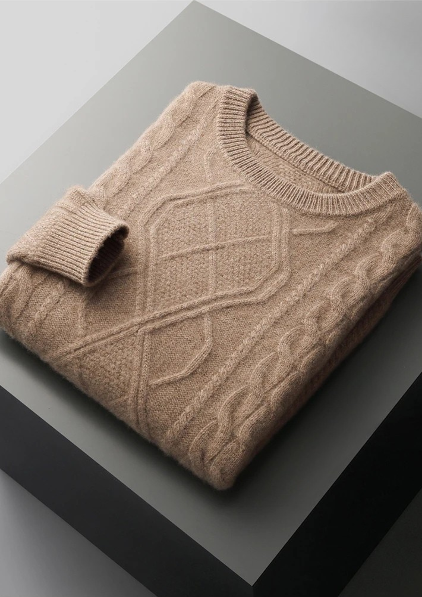 Pure Extra-Fine Merino Wool Wintertime Crewneck | Castielli