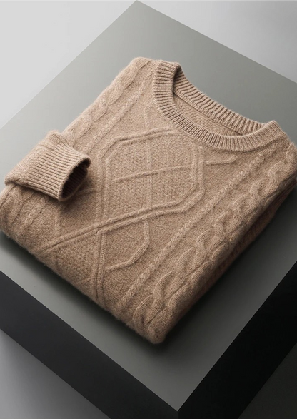 Pure Extra-Fine Merino Wool Wintertime Crewneck | Castielli