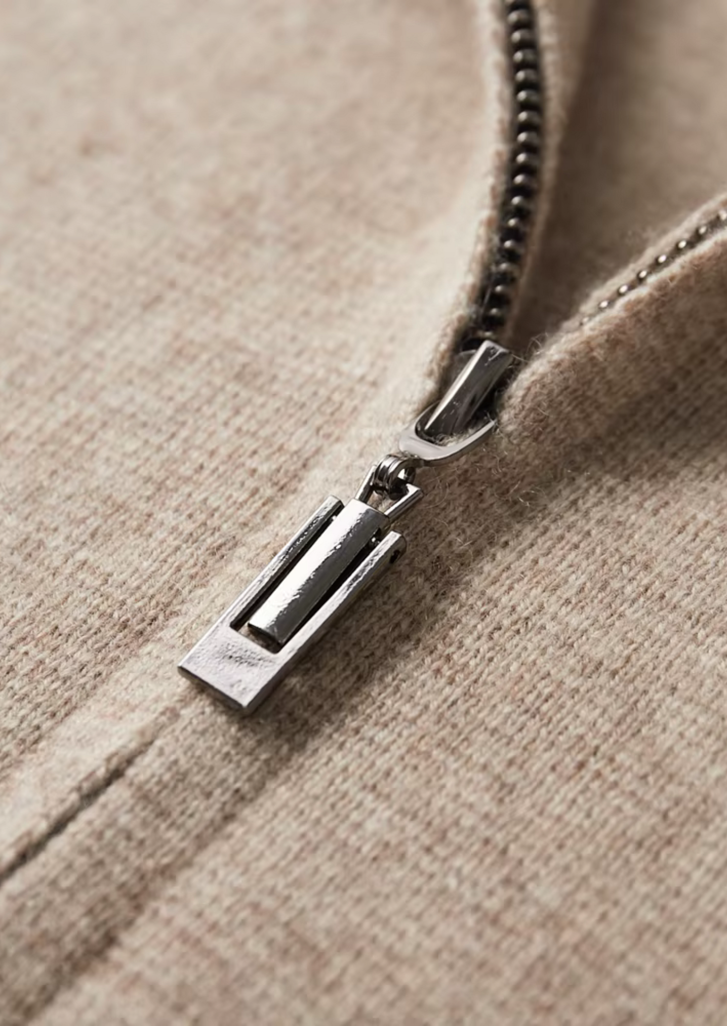 Pure Extra-Fine Merino Wool Zip Polo Cardigan | Castielli