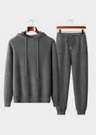 Premium Cashmere Dark Gray Alain Leisure Set