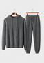 Premium Cashmere Dark Gray Alain Leisure Set