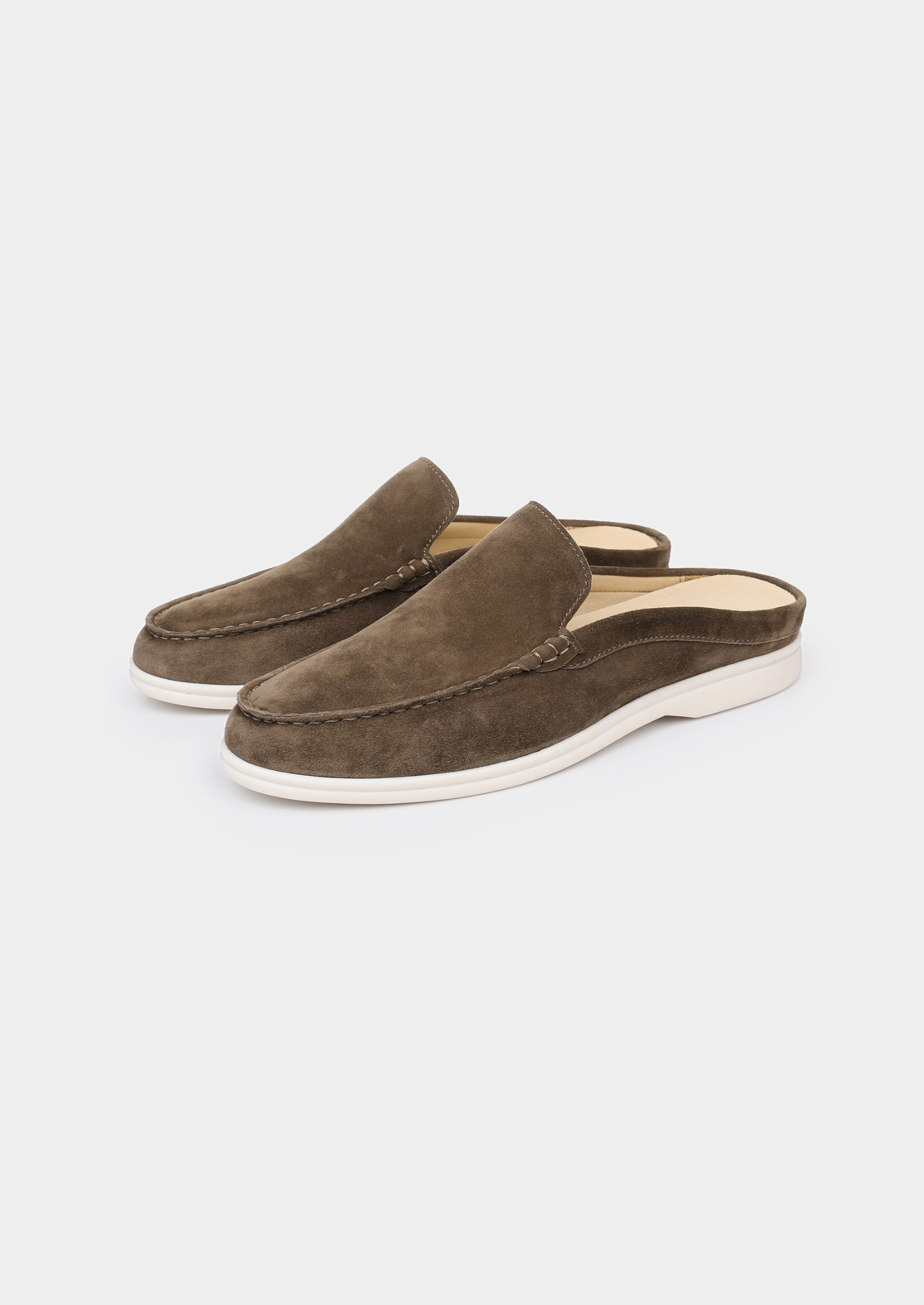 Olive Marina Suede Slipper | Castielli