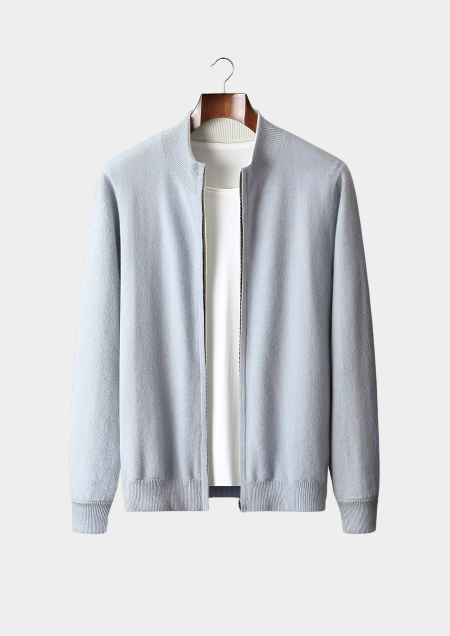 Pure Extra-Fine Merino Wool Zip Cardigan | Castielli