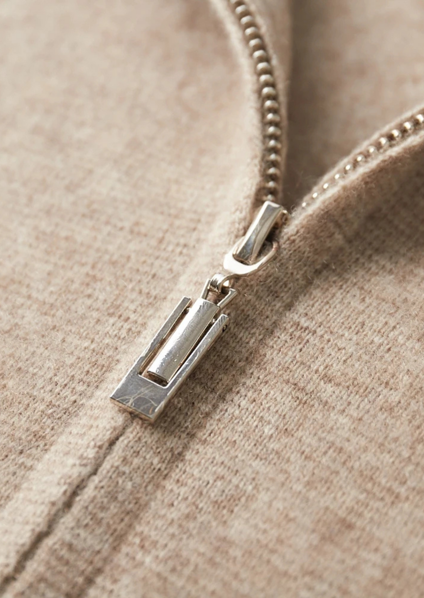 Premium Cashmere Zipper Cardigan | Castielli