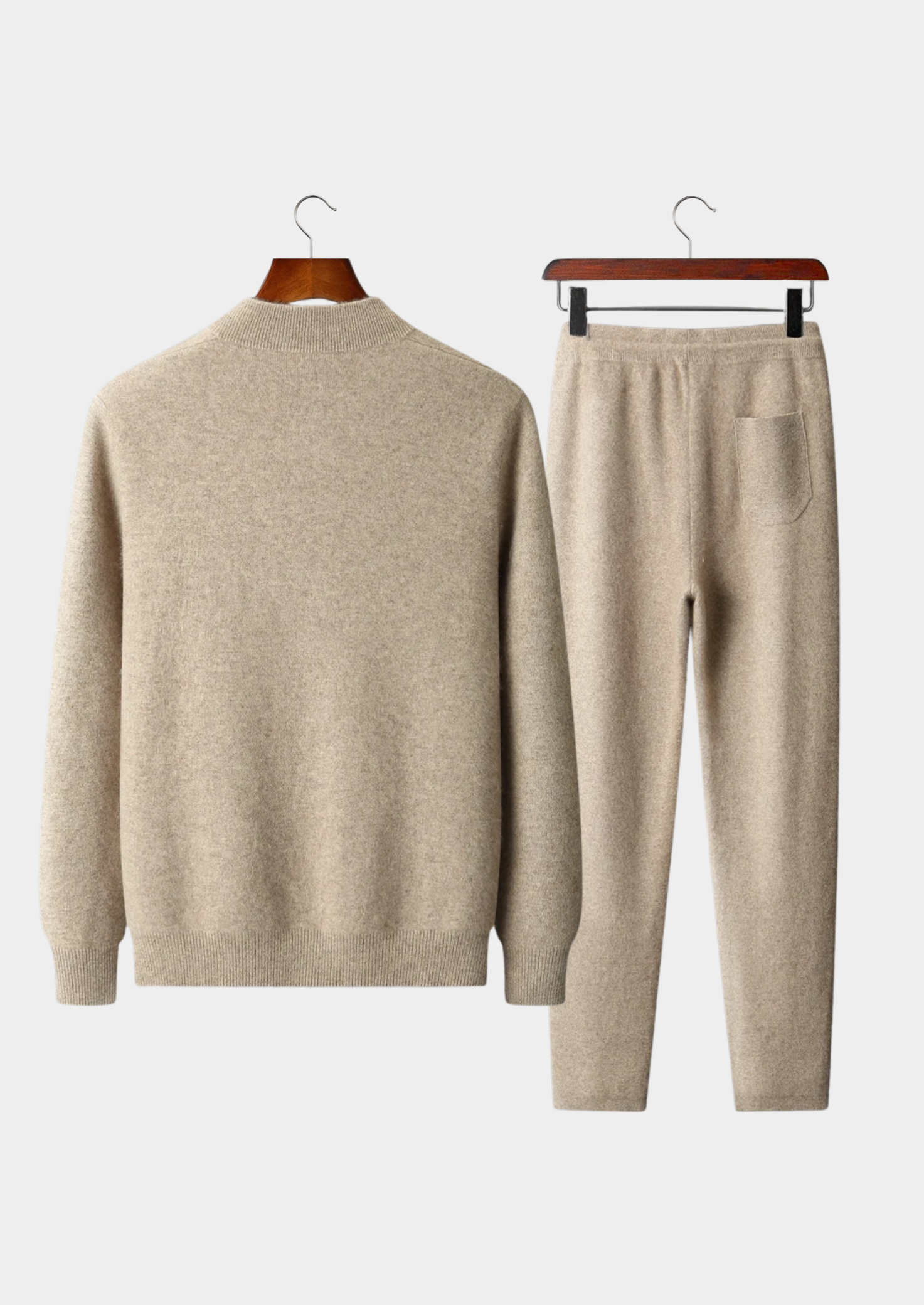 Premium Cashmere Sand Denis Leisure Set | Castielli