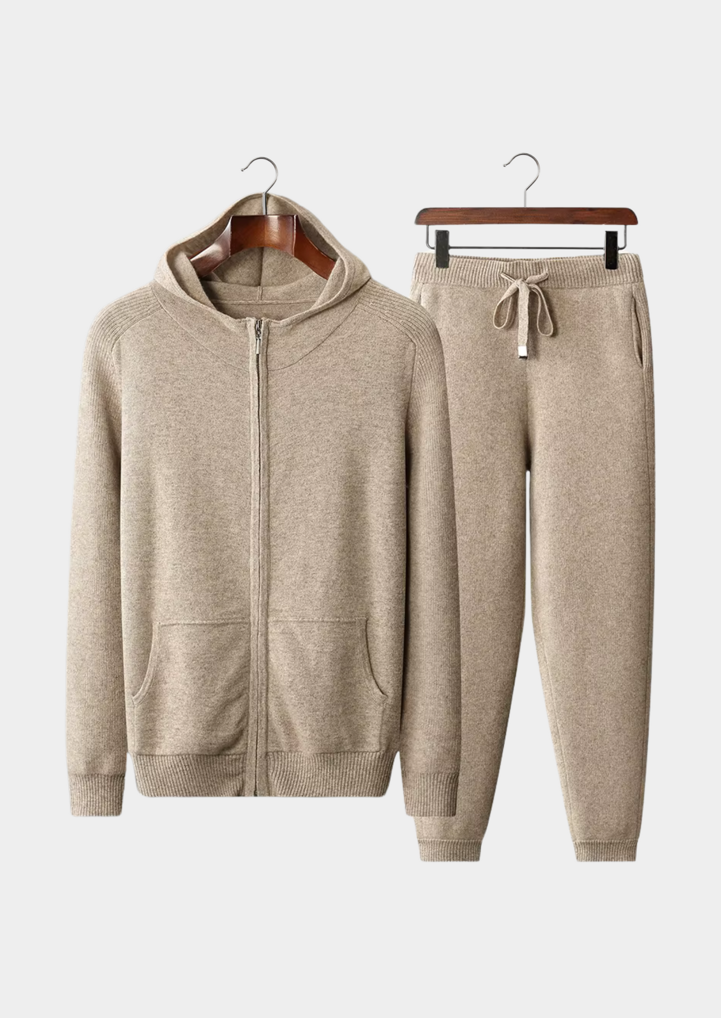 Premium Cashmere Sand Kilian Leisure Set | Castielli