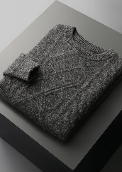 Pure Extra-Fine Merino Wool Wintertime Crewneck | Castielli