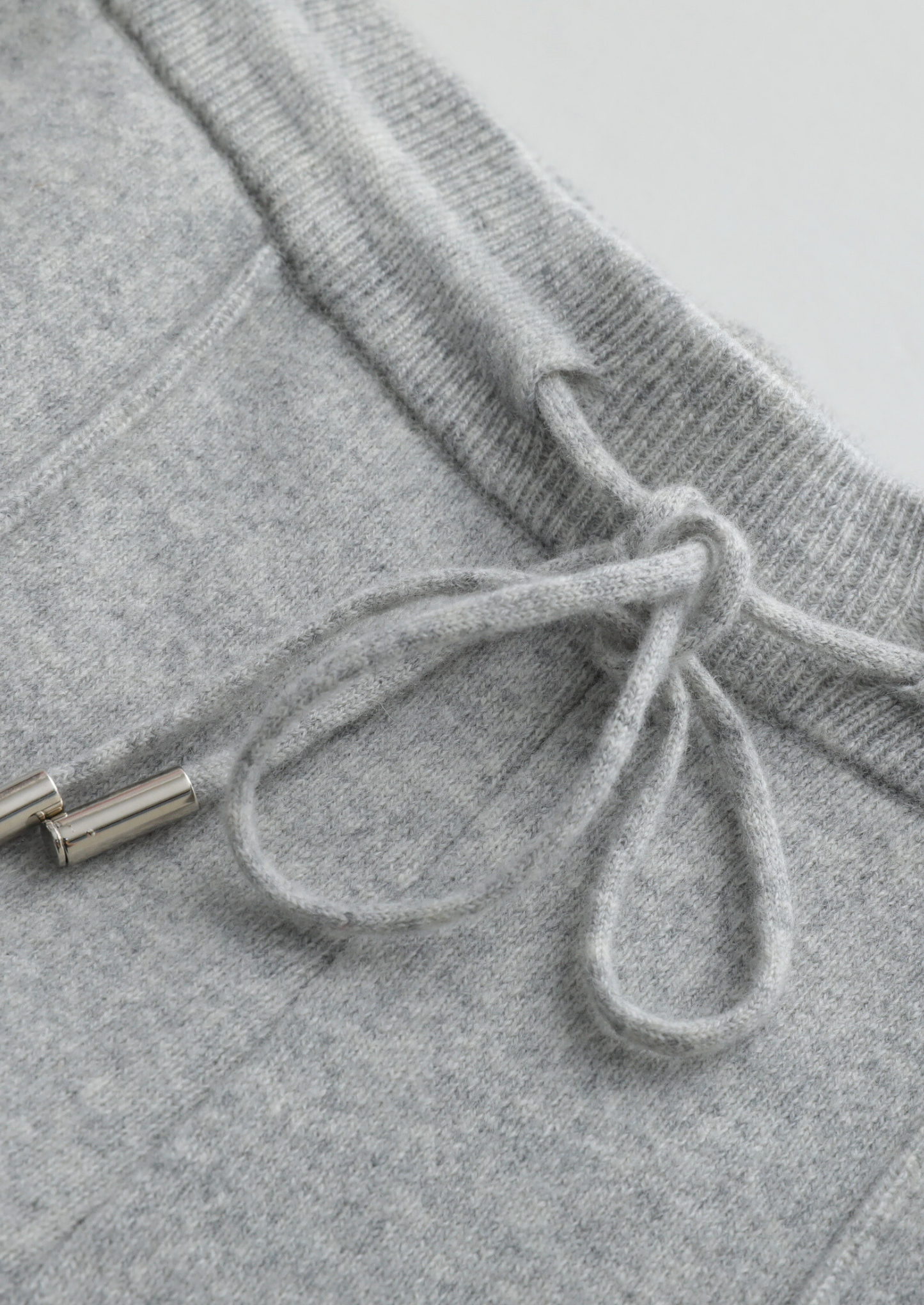 Pure Extra-Fine Merino Wool Light Gray Luzzo Set | Castielli