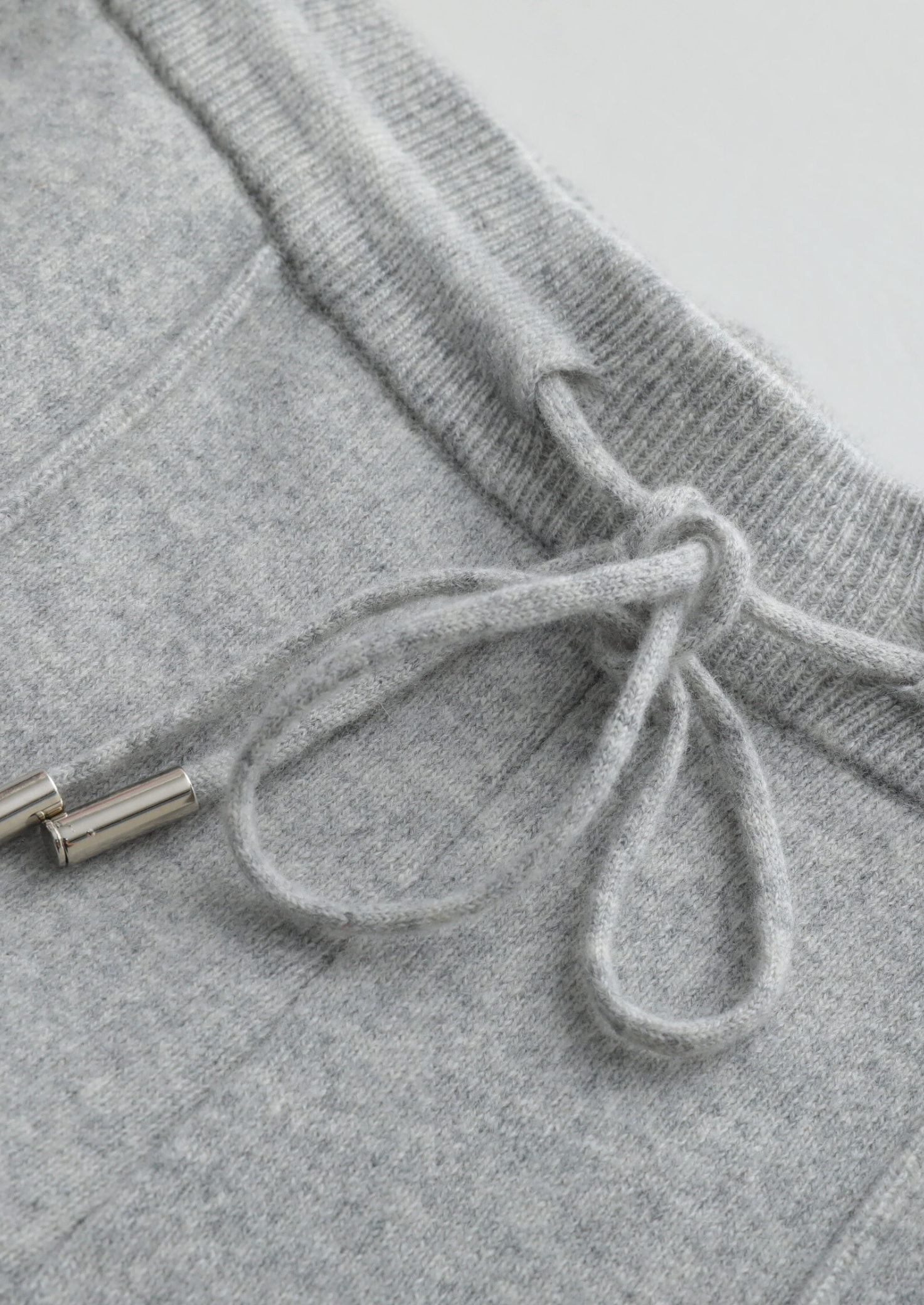 Pure Extra-Fine Merino Wool Light Gray Luzzo Set | Castielli