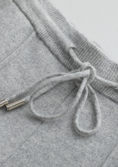 Pure Extra-Fine Merino Wool Light Gray Luzzo Set | Castielli