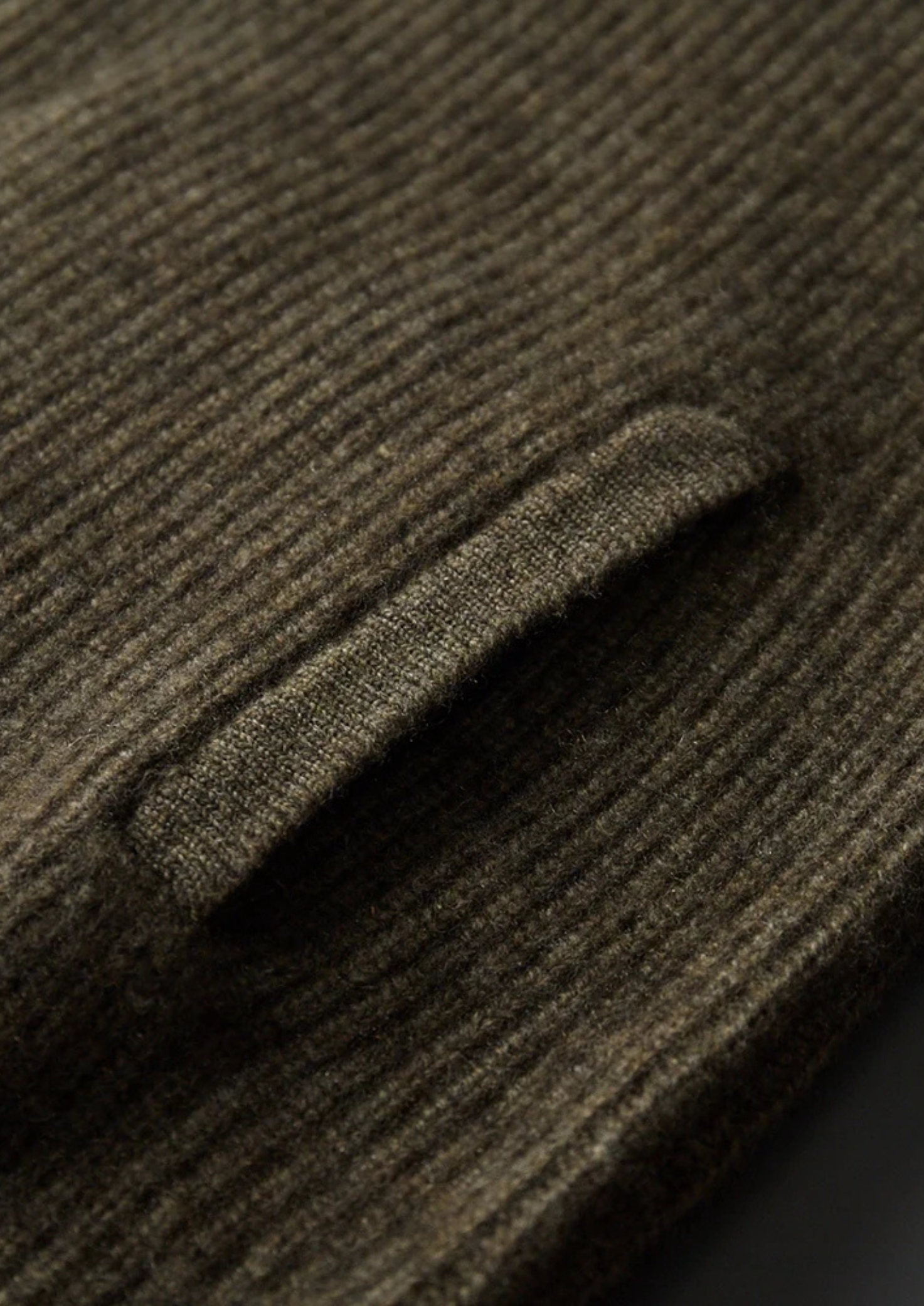 Premium Cashmere Ribbed High Collar Cardigan | Castielli