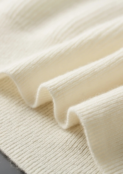 Premium Cashmere Classic Ribbed Henley Sweater | Castielli