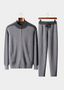 Premium Cashmere Dark Gray Torino Leisure Set