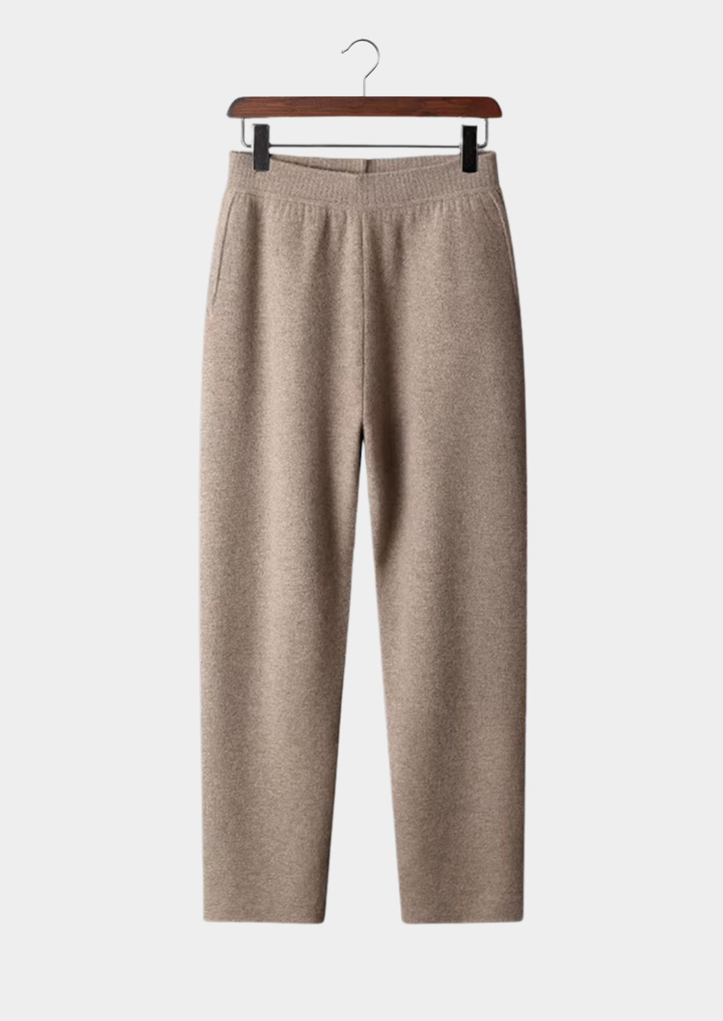 Premium Cashmere Straight Trousers | Castielli