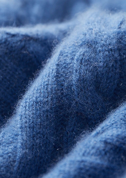 Premium Cashmere Cable Knit Zipper Hoodie | Castielli