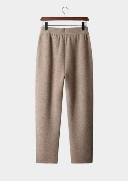 Premium Cashmere Straight Trousers | Castielli