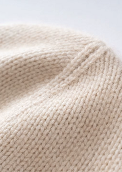 Sand Cashmere Wintertime Beanie | Castielli
