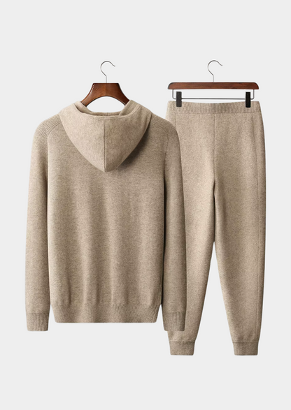 Premium Cashmere Sand Kilian Leisure Set | Castielli