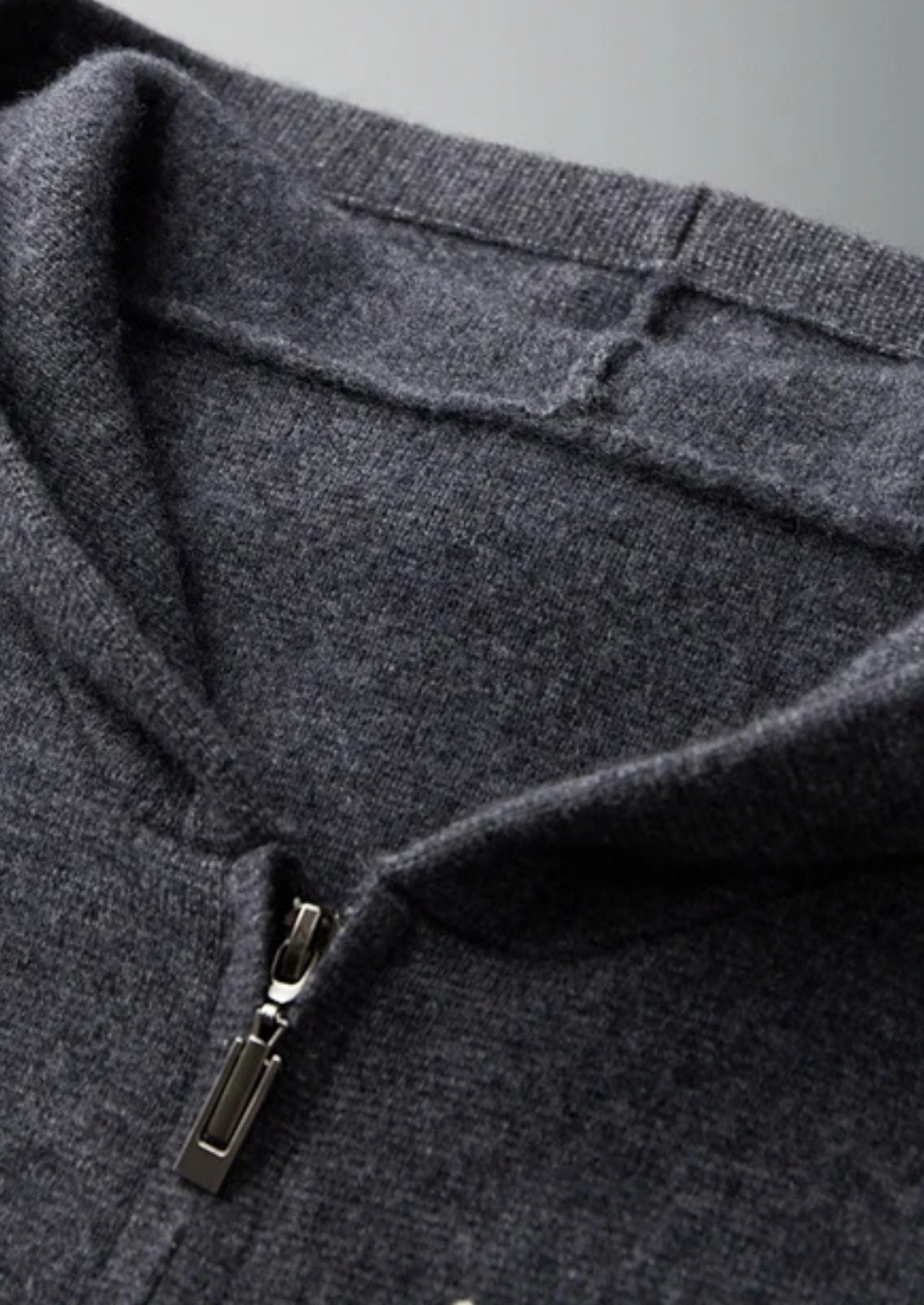Premium Cashmere Zipper Hoodie | Castielli