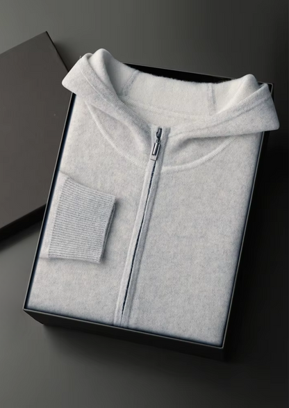 Premium Cashmere Light Gray Milano Leisure Set | Castielli