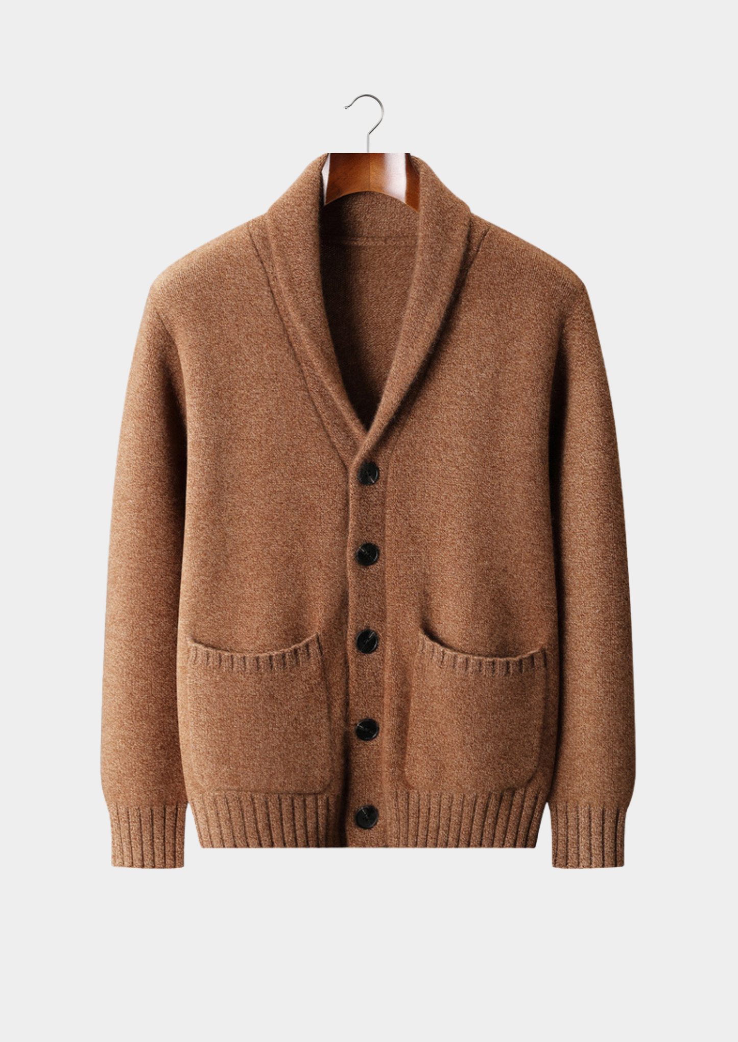 Pure Cashmere Shawl Collar Cardigan | Castielli