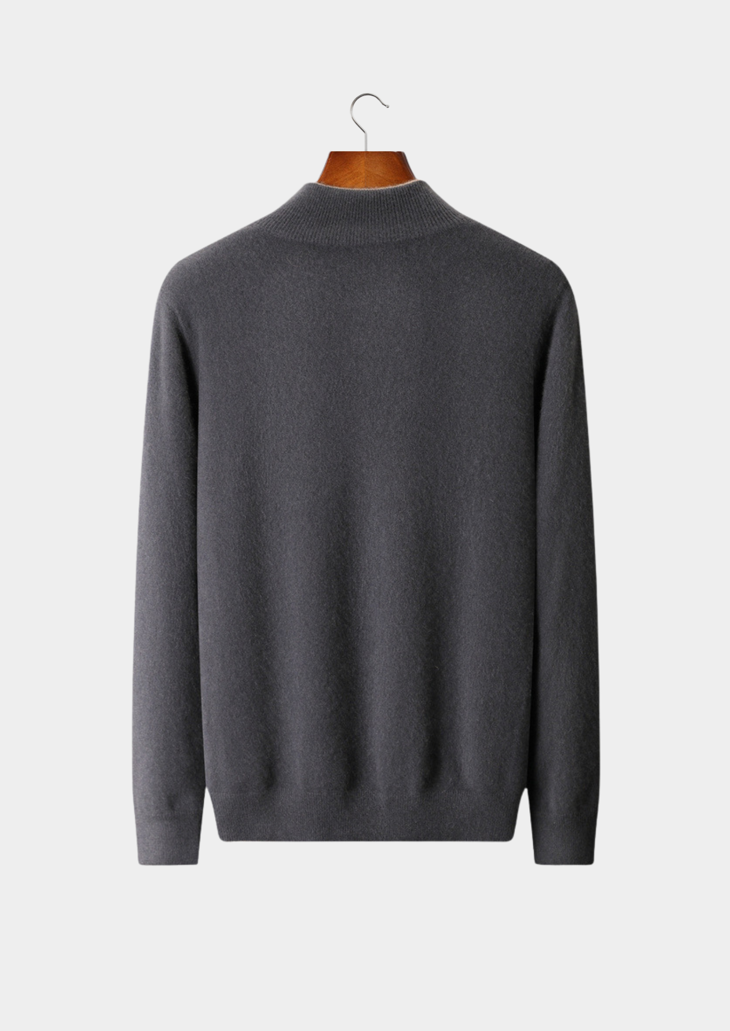 Pure Cashmere Dark Gray Dual Zip Cardigan | Castielli