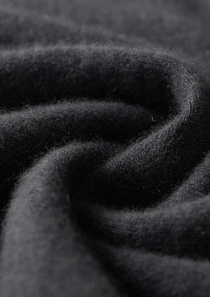 Pure Cashmere Dark Gray Dual Zip Cardigan | Castielli