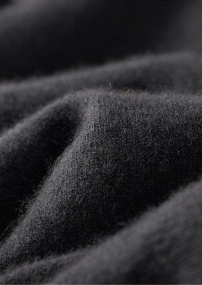 Pure Cashmere Dark Gray Dual Zip Cardigan | Castielli