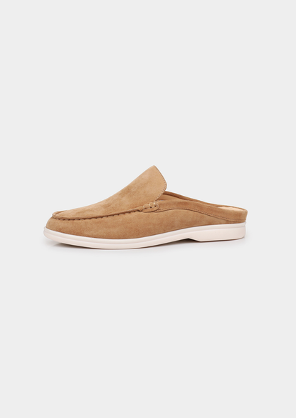 Caramel Marina Suede Slipper | Castielli