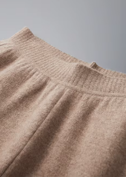 Premium Cashmere Straight Trousers | Castielli