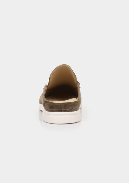 Olive Marina Suede Slipper | Castielli