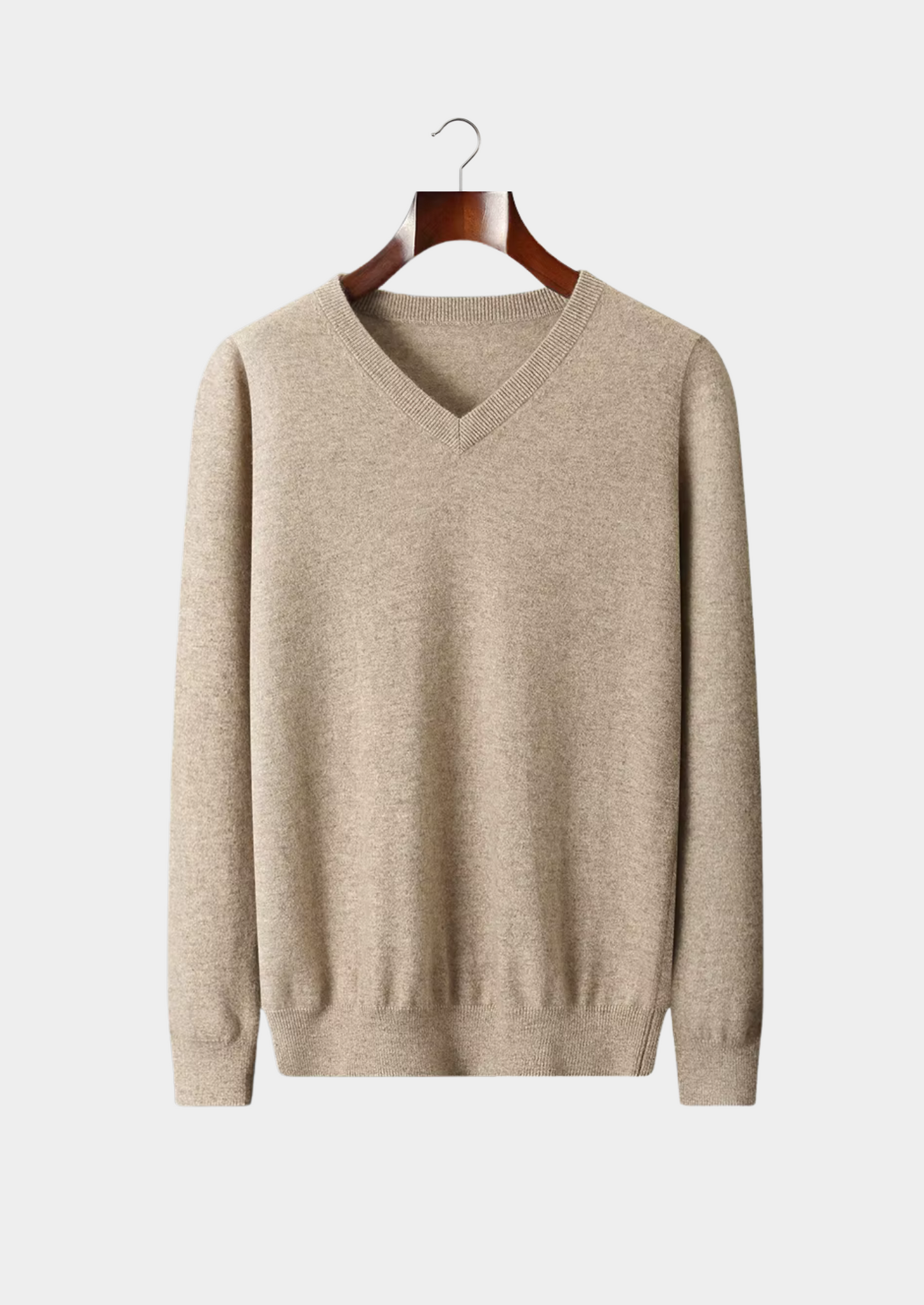 Pure Extra-Fine Merino Wool Classic V-Neck Sweater | Castielli