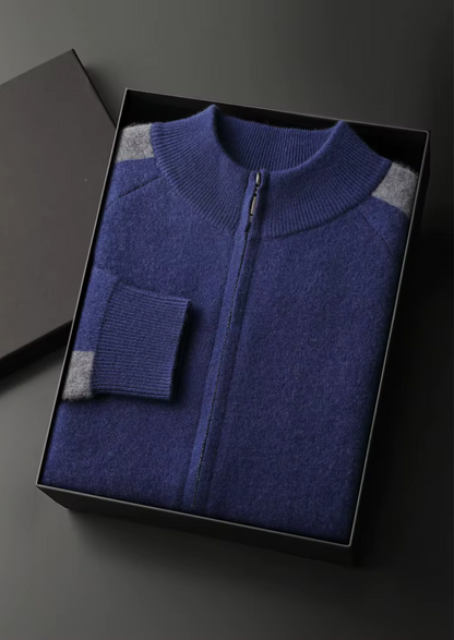 Premium Cashmere Navy Blue Torino Leisure Set | Castielli