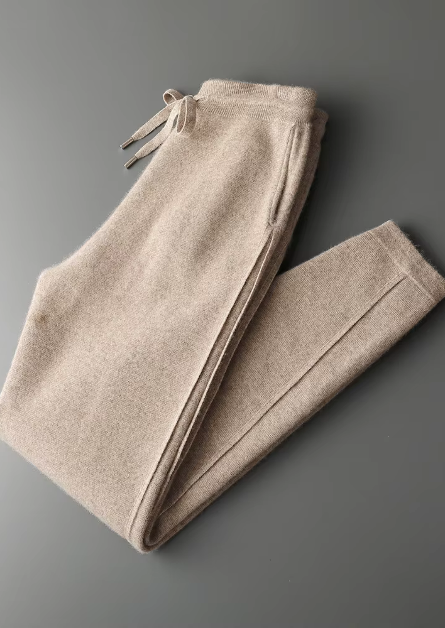 Premium Cashmere Slim Trousers | Castielli