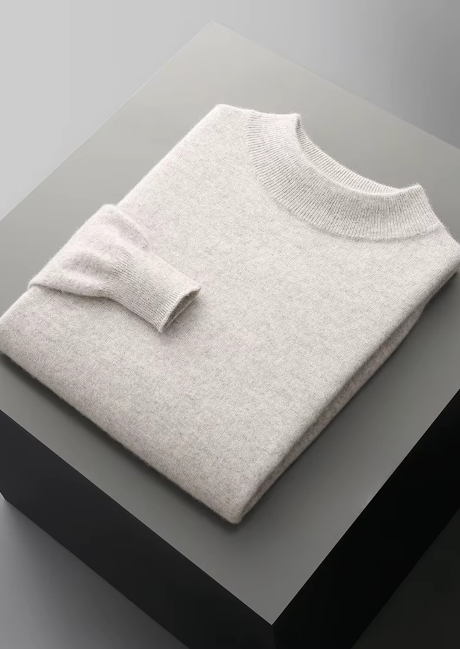 Pure Extra-Fine Merino Wool Classic Mockneck | Castielli