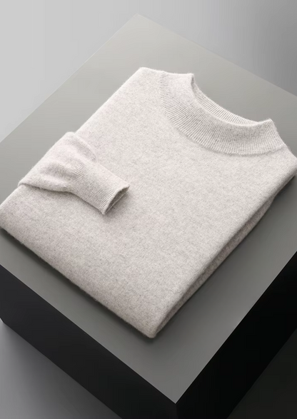 Pure Extra-Fine Merino Wool Classic Mockneck | Castielli
